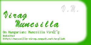 virag muncsilla business card